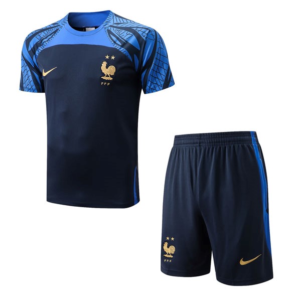 Camiseta Entrenamiento Francia Conjunto Completo 2022-2023 Azul